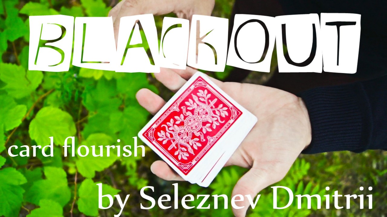 Blackout Card Flourish by Seleznev Dmitry theory11